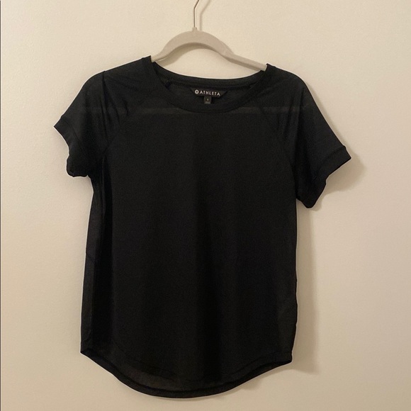 Athleta Tops - Athleta Black Relaxed Fit Short Sleeve Tee